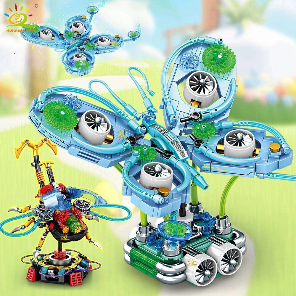 HUIQIBAO Insect Series MOC Butterfly Beetle Model Building Block Technical Brick Construction Toy Children Desk Home Decoration Z260306