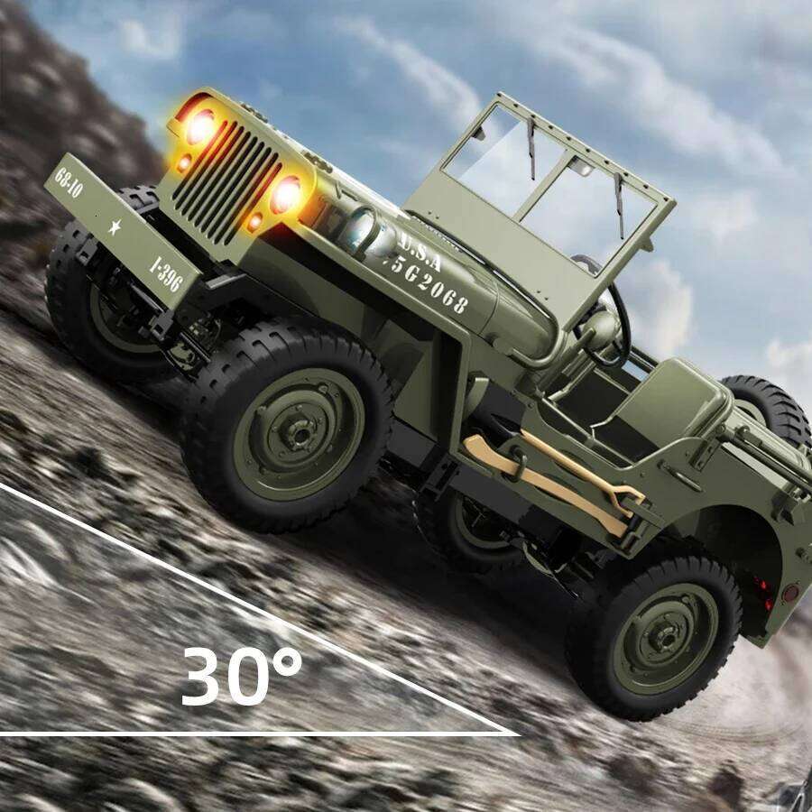 JJRC C8815 4WD Off-road RC Car RTR Crawler 2.4G 1941 Mb Scaler Willys Jeep Climbing Scale Military Truck Vehicle Adult Kids Toy C260305