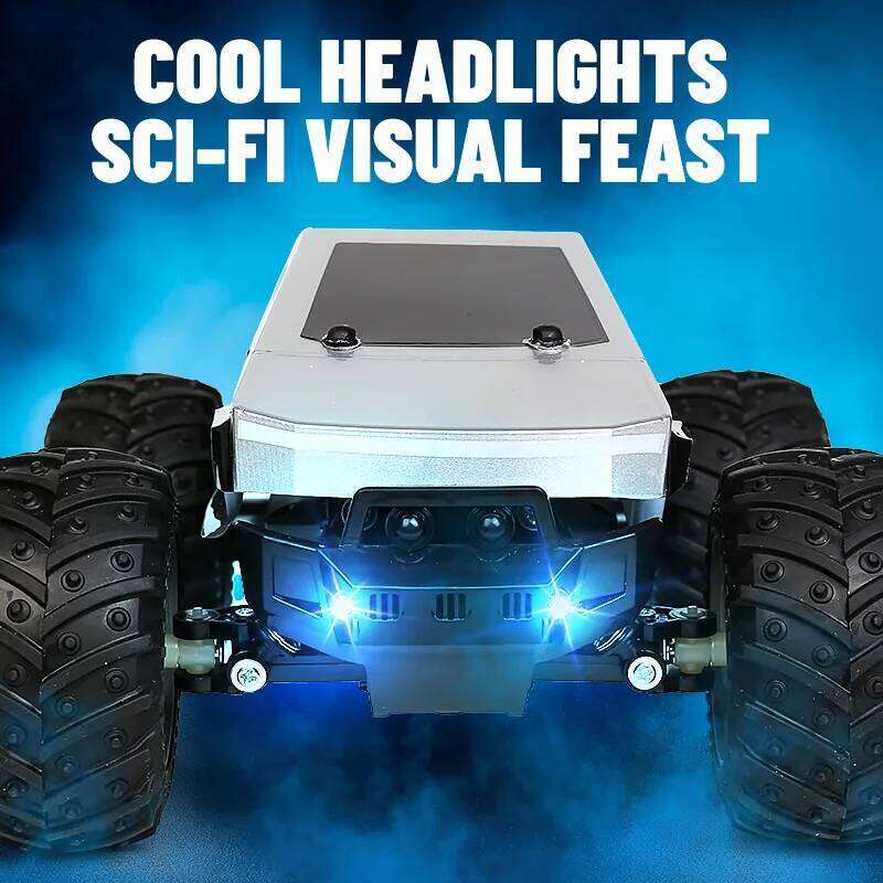 JJRC Q208 Rc Cybertruck Pickup Off-Road RC Vehicle Model With Colorful lamp Remote Control Truck Car Toy Gift for Kids C260305