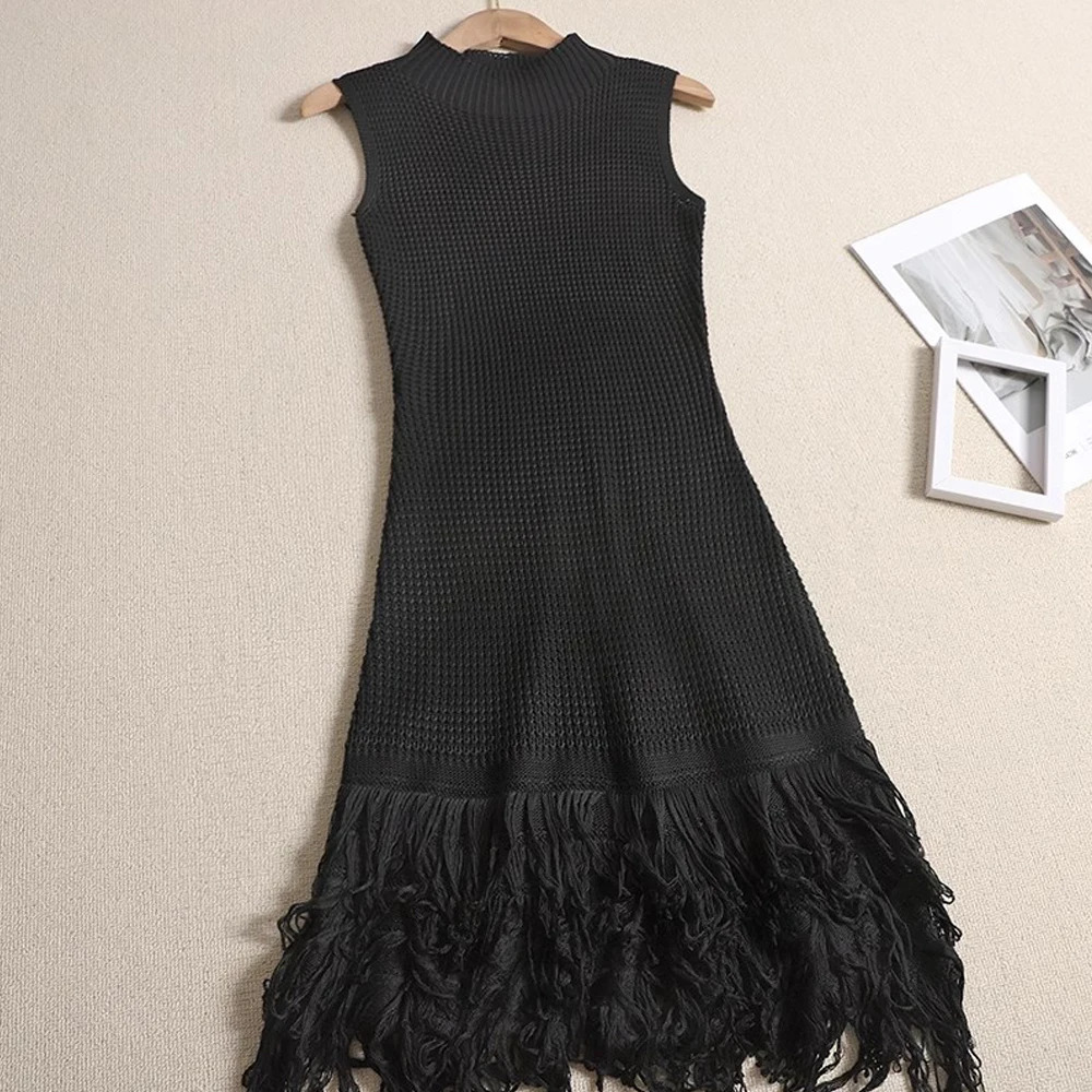 YuooMuoo Chic Fashion Sexy Package Hips Mini Tassel Dress Women Bodycon Party Dress Vacation Style Lady Beach Vestidos 260306