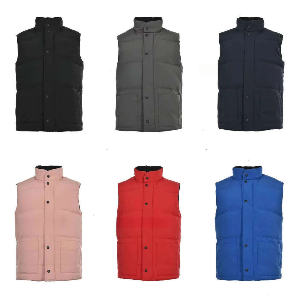 Mens Gilet Designer Jacket Puffer Luxury Down Woman Vest Embroidered Badge Feather Filled Material Body Warmer Pop Couple Outerwear Thick Coat Size S-2XL