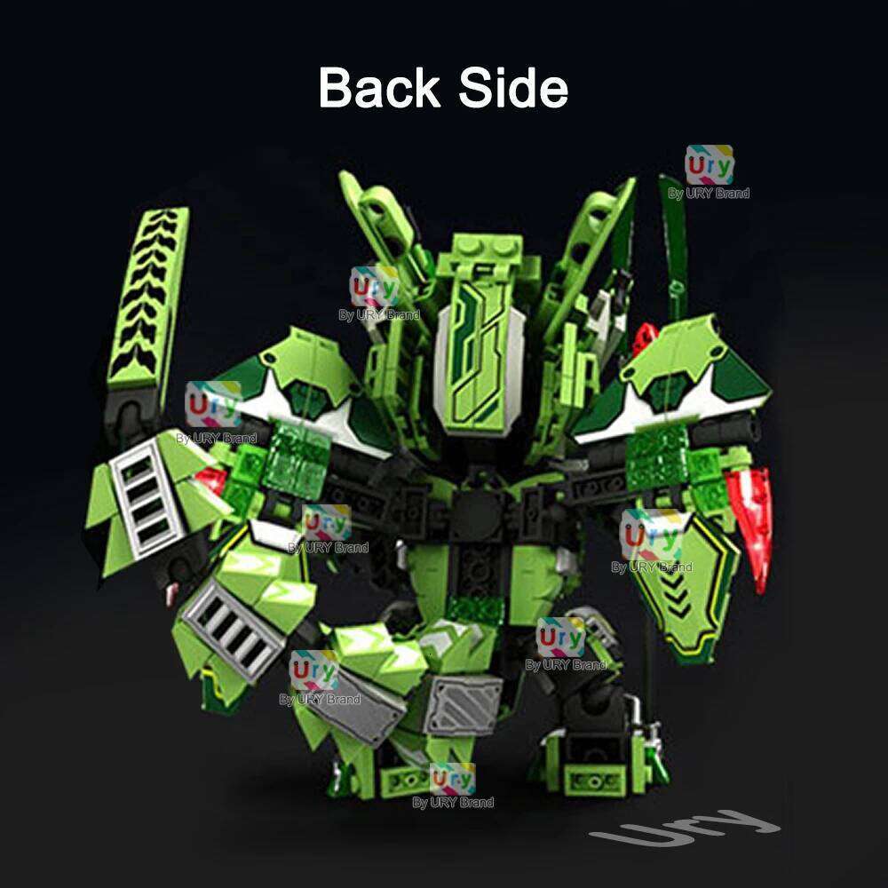 2in1 Ninja Movie Green Cobra Snake Warrior Mini Robot Battle Mecha Set Fighter Building Blocks Toys for Kids Boys Christmas Gift Z260305