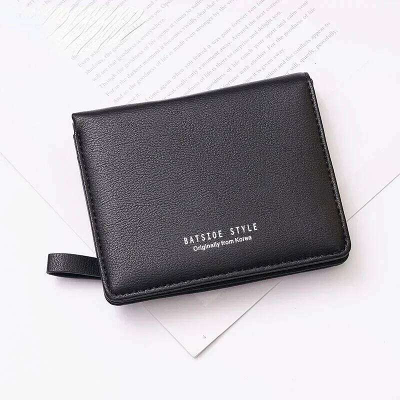 Thin Style Women Wallets Zipper Coin Bag in Back Blue Soft Leather Ladies Card Holder Slim Purse Female Wallet Mini Short 2024 C260304