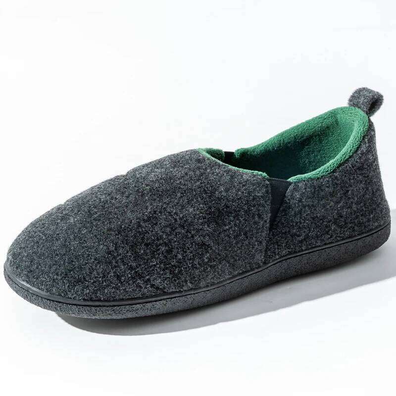 Litfun Winter Cotton Indoor Warm Fur Fluffy Men Casual Slippers Outdoor Antiskid High Quality Fuzzy House Shoes