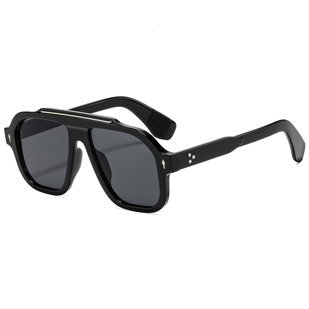 25 new high-end square frame fashion sun sunglasses men women, suitable for driving, fishing, cycling, and UV protection