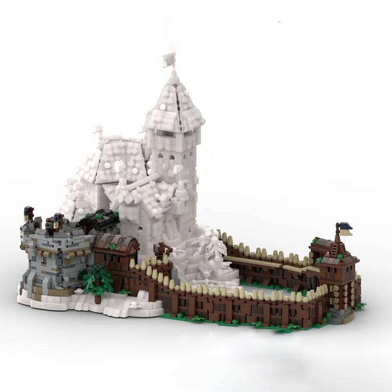 Brand new MOC European medieval street scene Blaustein Castle Duke's Mansion model DIY assembly building blocks toy gift Z260306