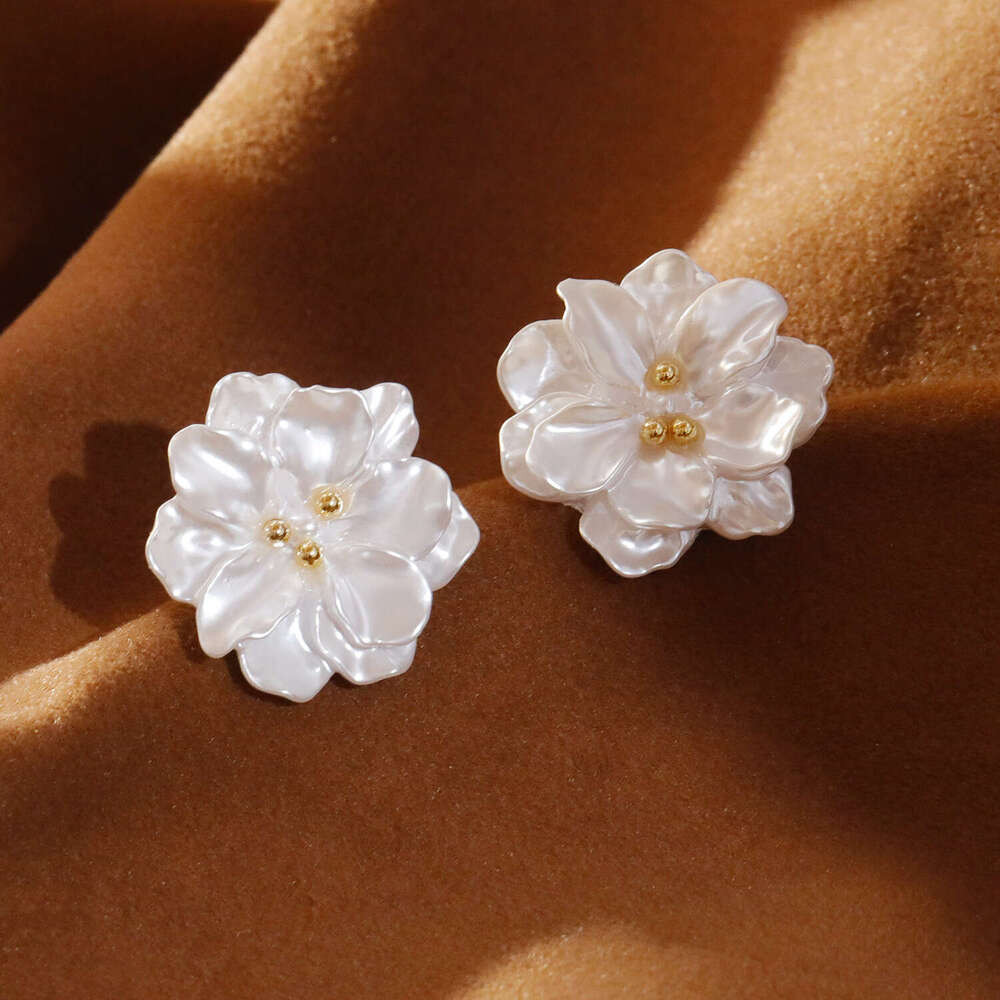 Camellia Earrings 2025 New Model High-end Earrings And Accessories