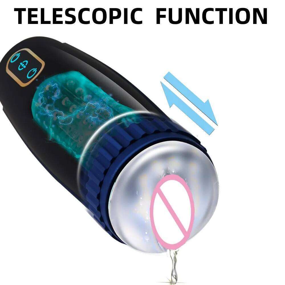 Automatic Male Masturbator Cup Thrusting Modes Pocket Pussy Penis Pump Blowjob Machine Sex Toy For Men Adult Supplies W260305