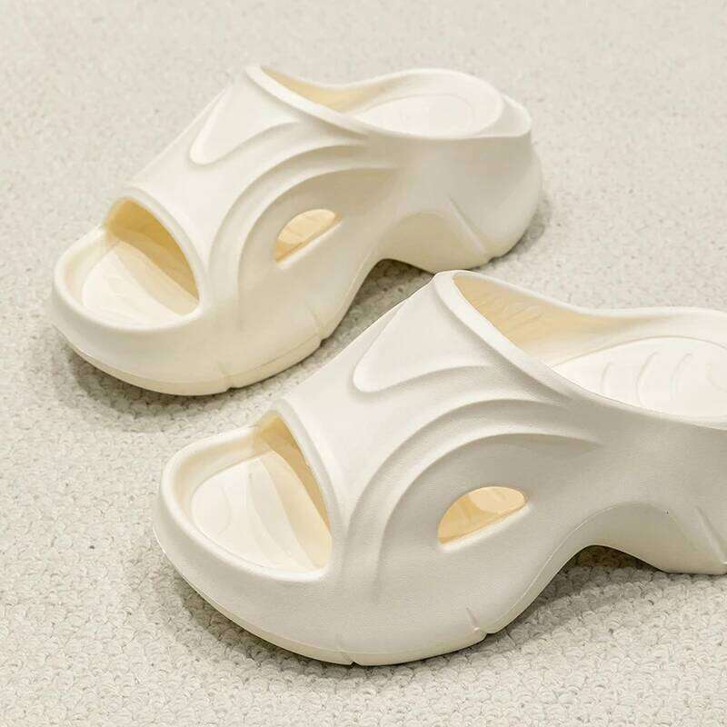 Chunky Platform Slippers for Women Summer Comfortable Wedge Heels Sandals Woman Solid Non Slip EVA Thick Sole Slides Shoes
