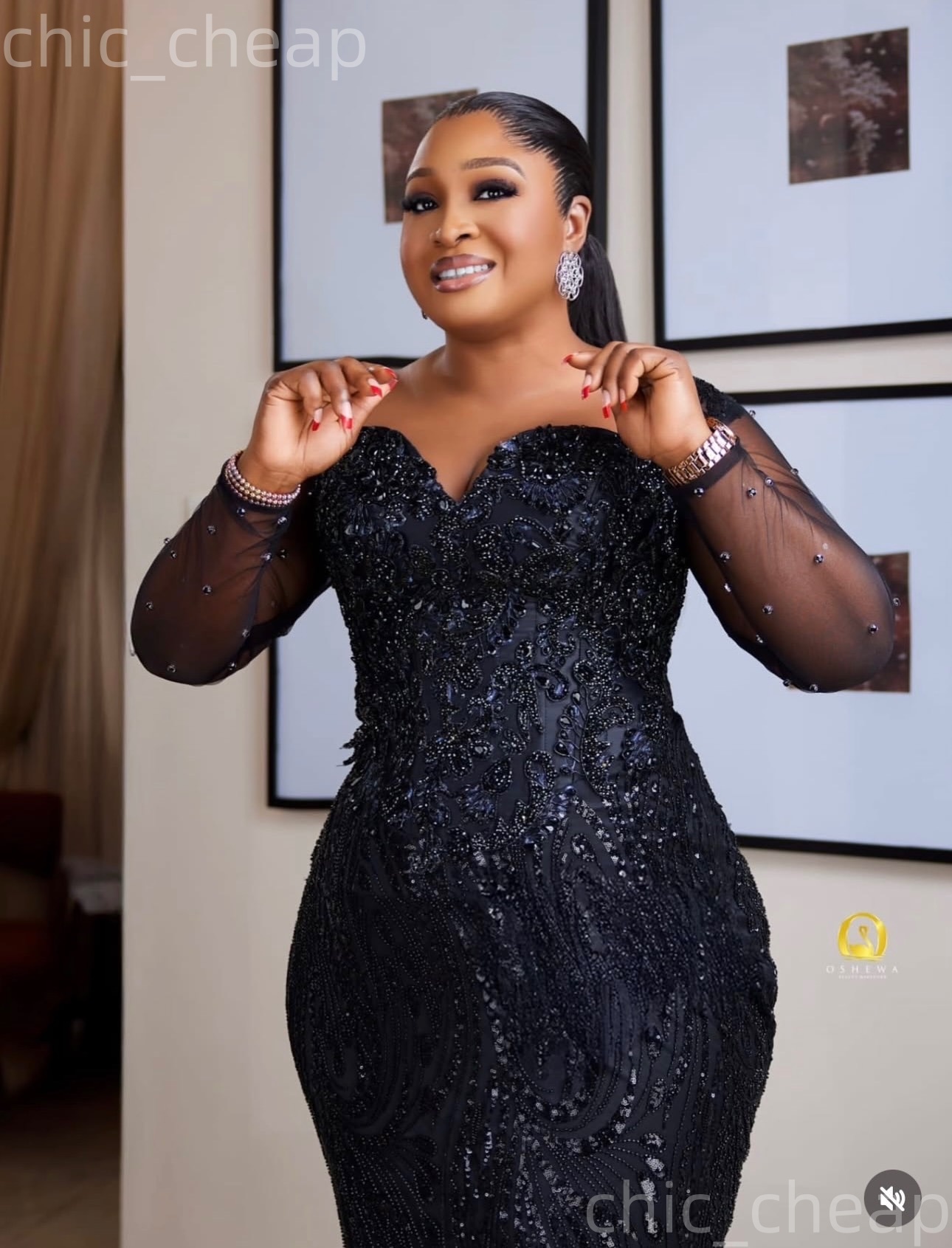 2026 plus size black mermaid mother of bride dresses beaded crystals sequined evening party mamas dress vintage 50s birthday wedding guest groom mothe