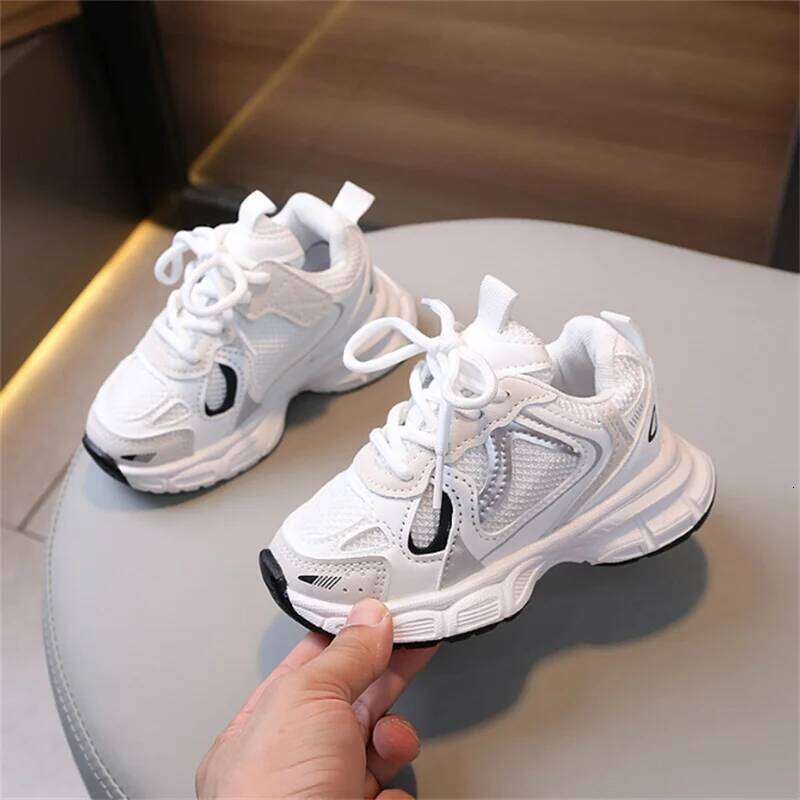 2026 New Spring Children Mesh Breathable Kids Sport Shoes Outdoor Tennis Fashion Girls Boys Sneakers EU 21-36 26Y0304