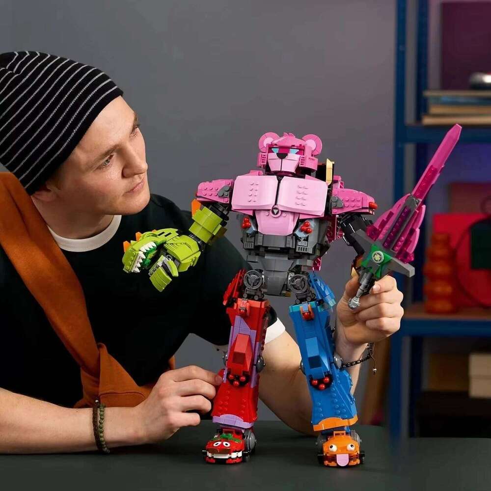 The latest Mecha Captain model building block action robot can be assembled built, and is compatible with birthday gifts for Z260305
