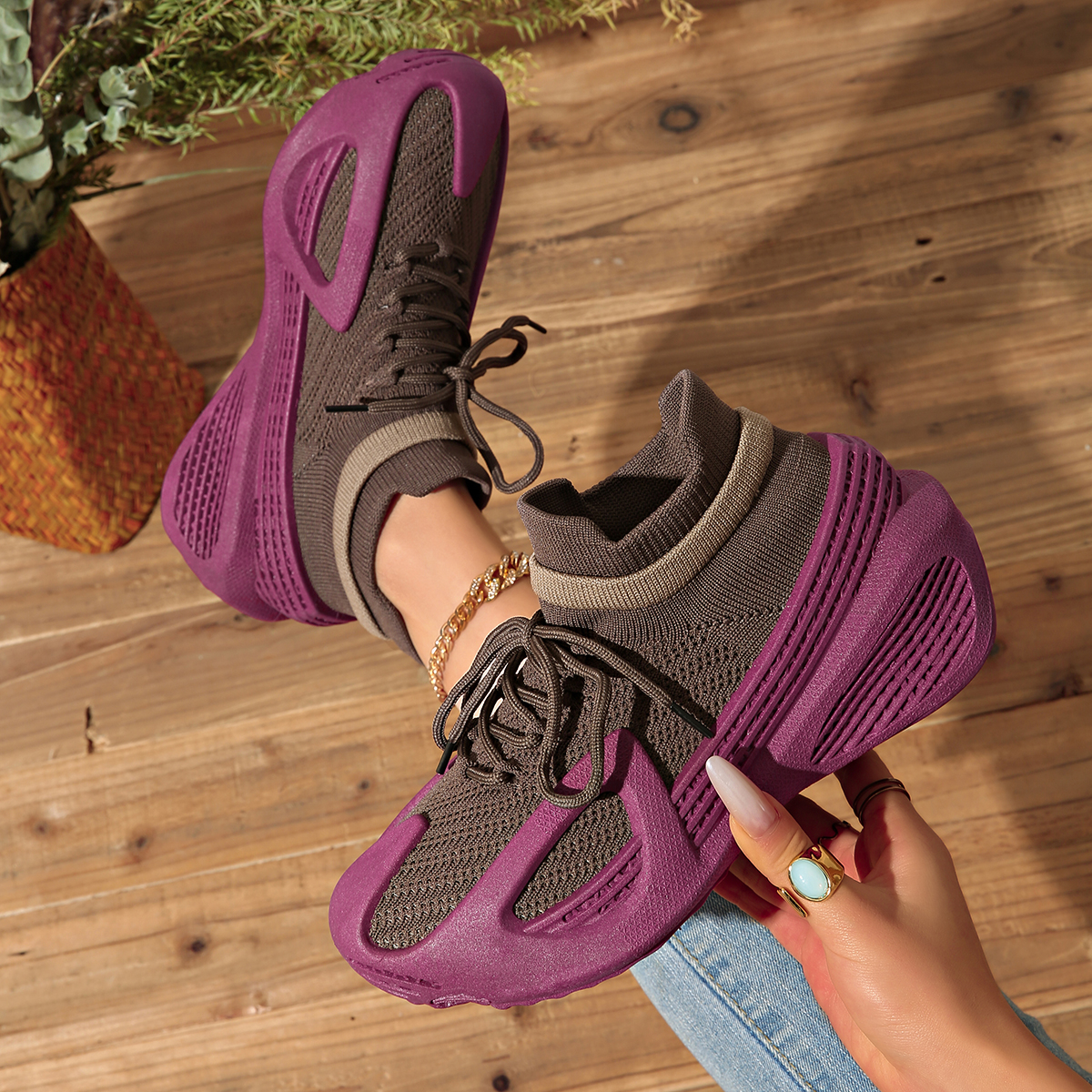 Women's Sneakers 2026 New Autumn Mesh Breathable and Versatile Casual Soft Slip-on Single Shoes High quality outdoor sports shoes