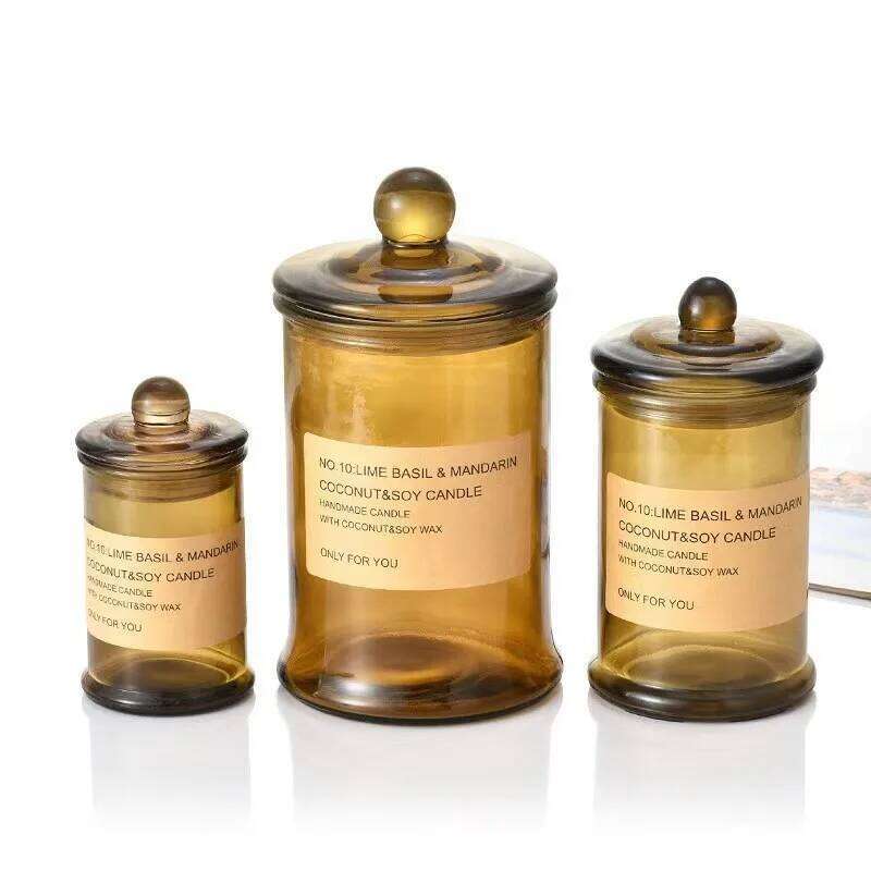 Aromatherapy Cover Eternal Life Flower Bedroom Decoration Candle Glass DIY Making Dustproof jar W260304 W260305