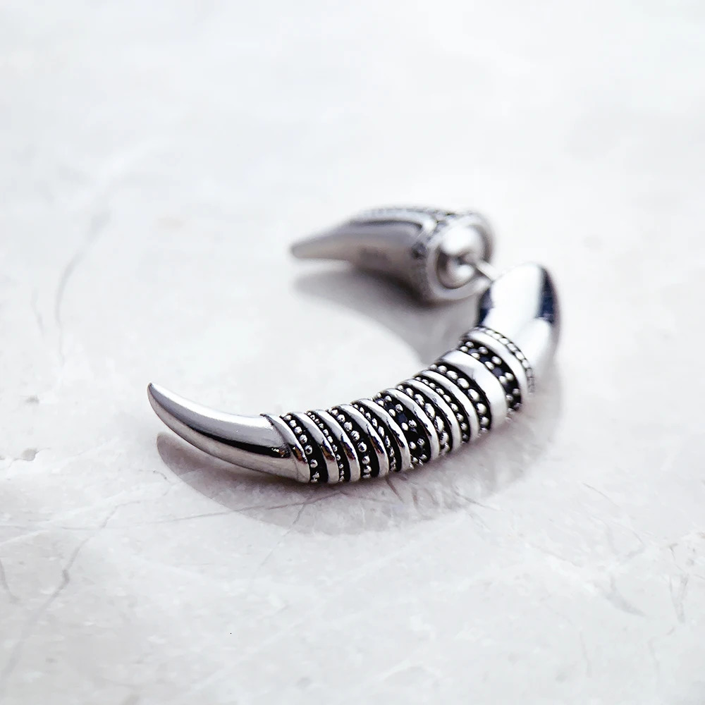 Earring Claw Vintage 925 Sterling Silver Gift For Women High Quality Fine Jewelry 260303