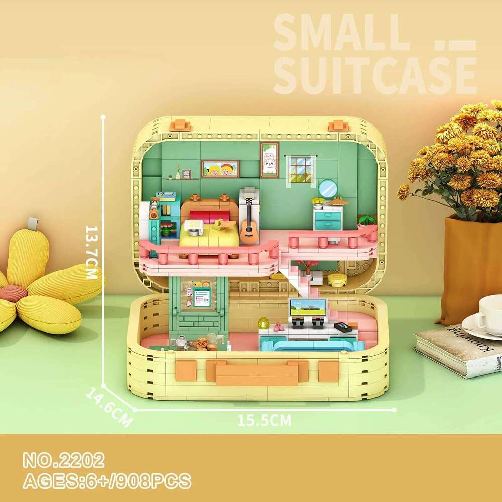 Loz Secret Box Streetscape Mini Diamond Block Villa Art Room Circus Building Brick City Street View Creative Toy Z260306