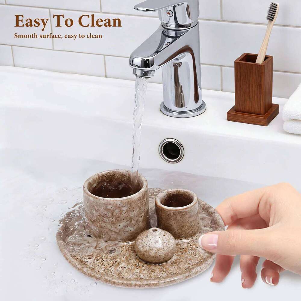 4in1 Bowl Palo Santo Ceramic Candle Holder Tray Incense Burner Sage Holders for Ideal Yoga Meditation Decoration XJ260305