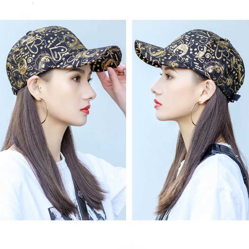 New Kpop Shiny Reflective Graffiti Letter Men Women Baseball Hats Cotton Comfortable Street Tie-dyed Fashion Sport Hip Hop Caps S260306