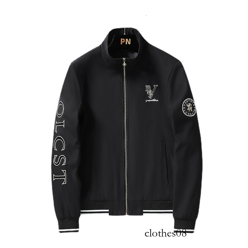 European Trendy Brand Embroidered Men Letter Embroidery Baseball Jacket Fashionable Luxury Autumn Winter Quality Men's Clothing