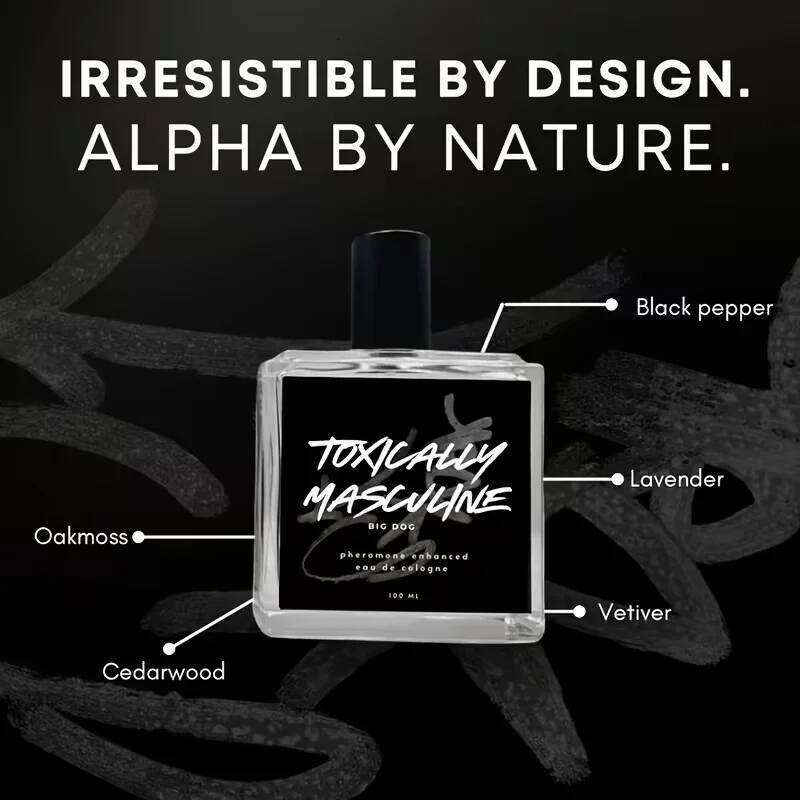 Toxically Masculine - Infused Pheromone Men'S Cologne, Long-Lasting Fragrance 26H0306