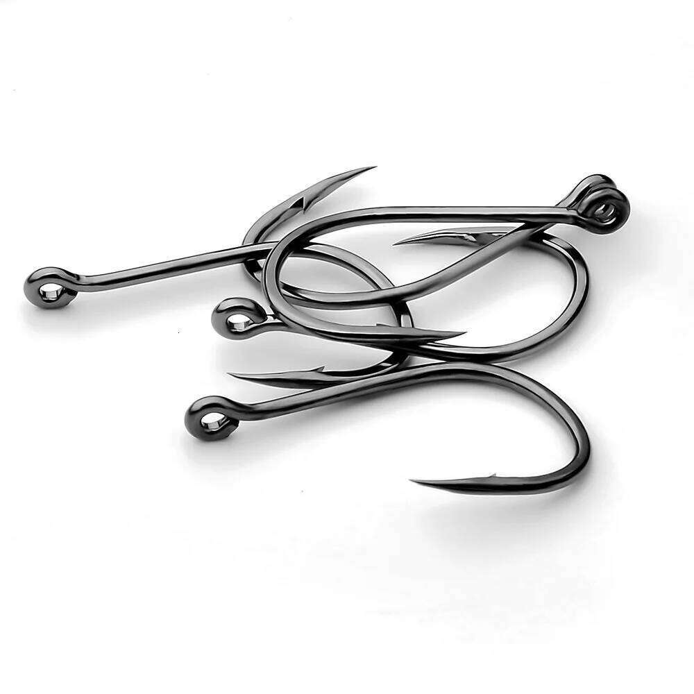 Inline Circle Hook High Carbon Steel Single Hooks Saltwater Closed Eye Fishhook 100pcs 3# 15# Fishing Equipment Y260305