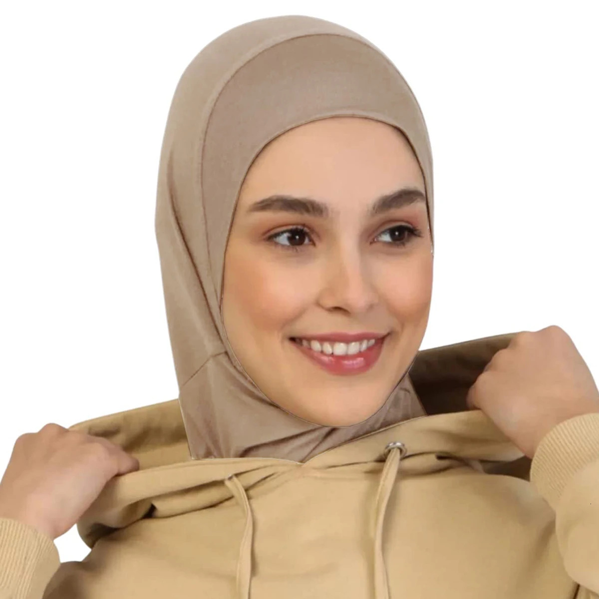 Ready To Go wear Instant Hijab for Women Solid Color Hemp Headscarf Neck Cover Sports Hijabs Pinless Islam Shawls and Wraps 260304