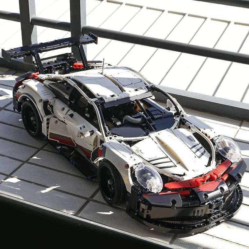 1580PCS Technical RSR Racing Car Building Blocks MOC Retro Speed Vehicle Model Assemble Bricks Toys Gift For Children Kids Z260305