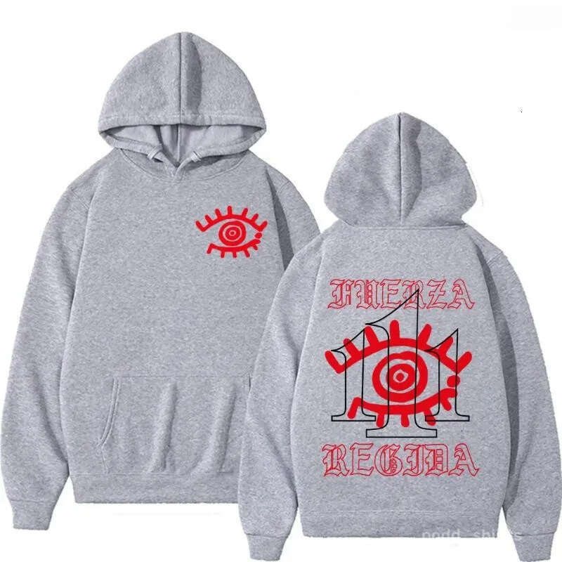 Hoodies Fuerza Regida Printed Sweatshirt Harajuku Fashion Hip hop Casual Pure Cotton Hoodie Men's Clothing Daily Outfit