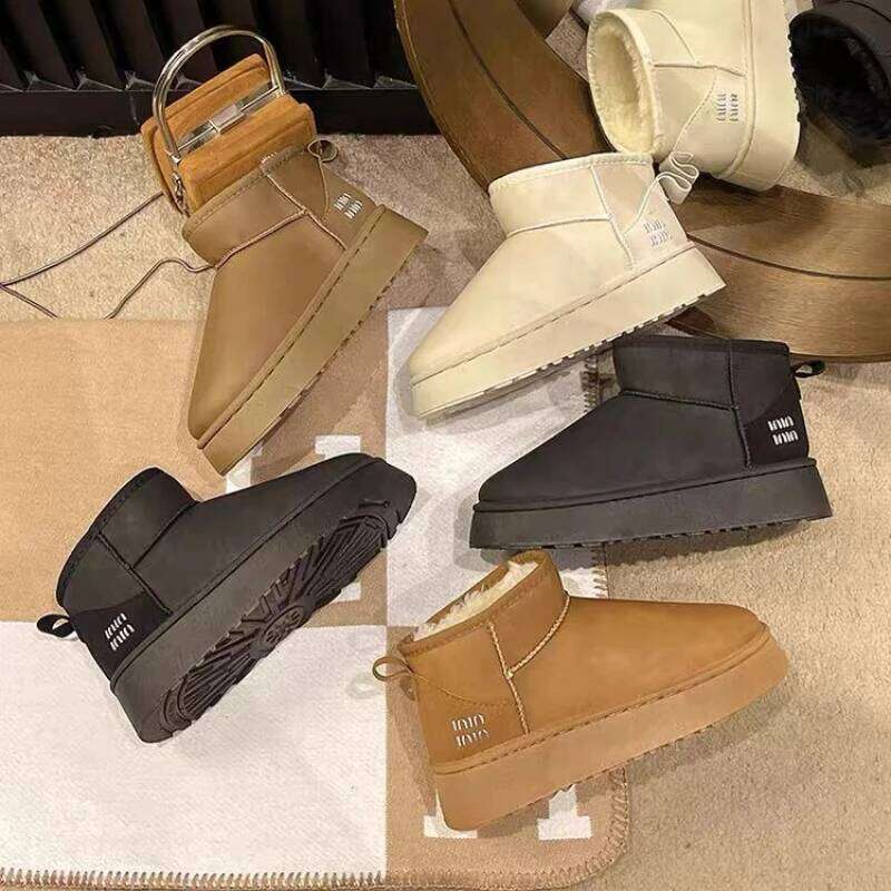 2025 Winter New Women's Warm and Comfortable Flat Fashion Casual Short Boots for Snowy Weather