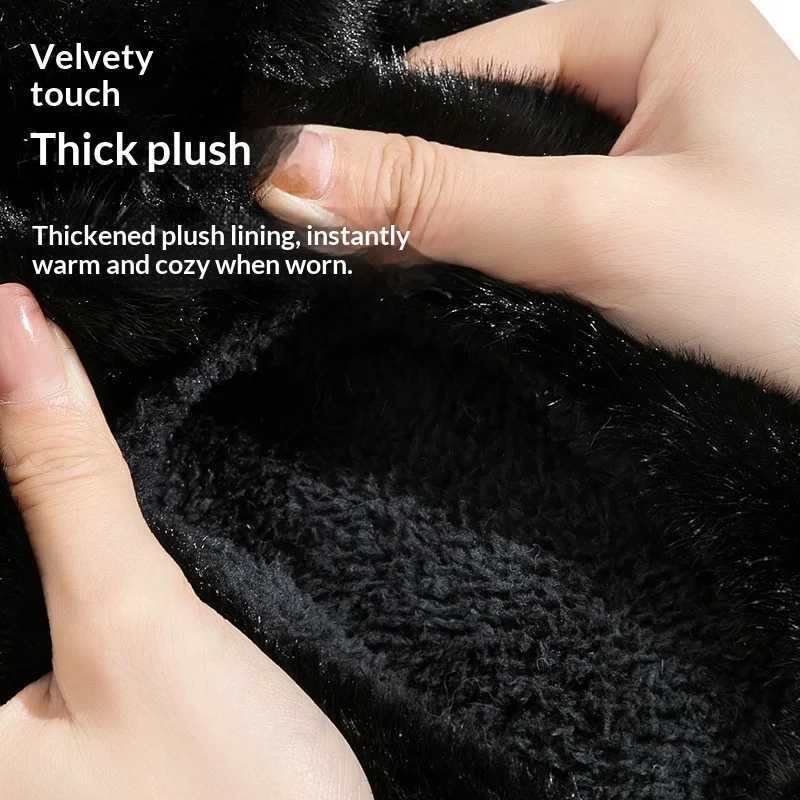 Toothle Cotton Slippers In Winter Cute Fleece-Lined Thickened Slippers - Non-Slip Warm Indoor Outdoor Plush Cartoon Slippers S260305