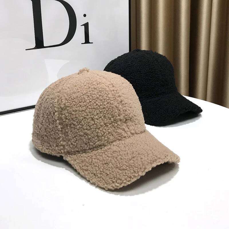 Winter Hats For Women Caps Plush Thickened Warm Baseball Cap Female Casual Solid Color Fashion Design Outdoor Y260304
