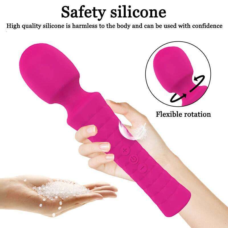 Powerful Vibrator AV Magic Wand Clitoris Stimulator Female G Spot Massage Stick Erotic Sex Toys For Women Adult Product W260305