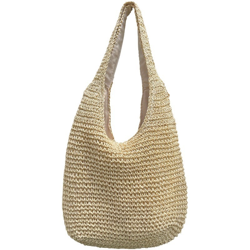 2026 Straw Luxury Handbag Bag For Women New Summer Beach Vacation Shoulder Bag Forest Style Handwoven Large Capacity