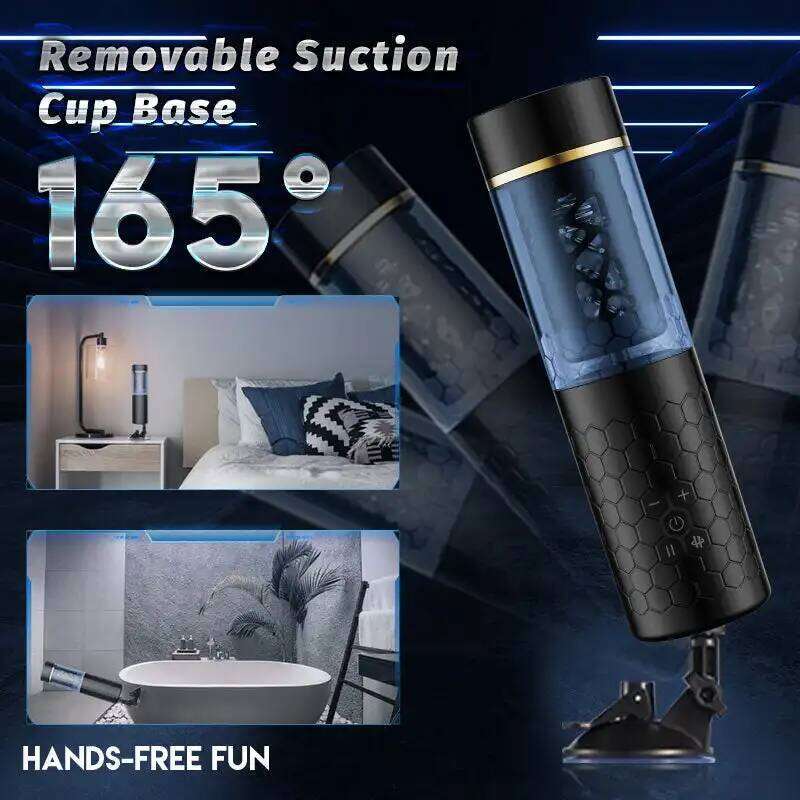 HESEKS Automatic Man Masturbator with Bluetooth Masturbators Silicone Pussy Vaginas Sex 18 Toys For Men W260305