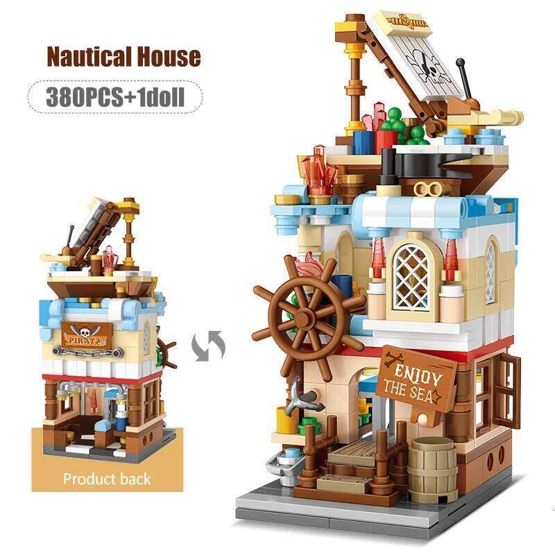 Mini City Street View Magic House Building Blocks Friends Figures Architecture Cottage Bricks Toys For Children Gifts Z260305