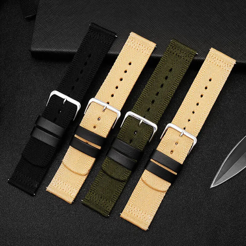 2m nylon quick release watchband for mountain watch PRW-60Y/61/50Y/70Y/30 PRW-6900Y/6800 series nylon canvas watch strap 260304