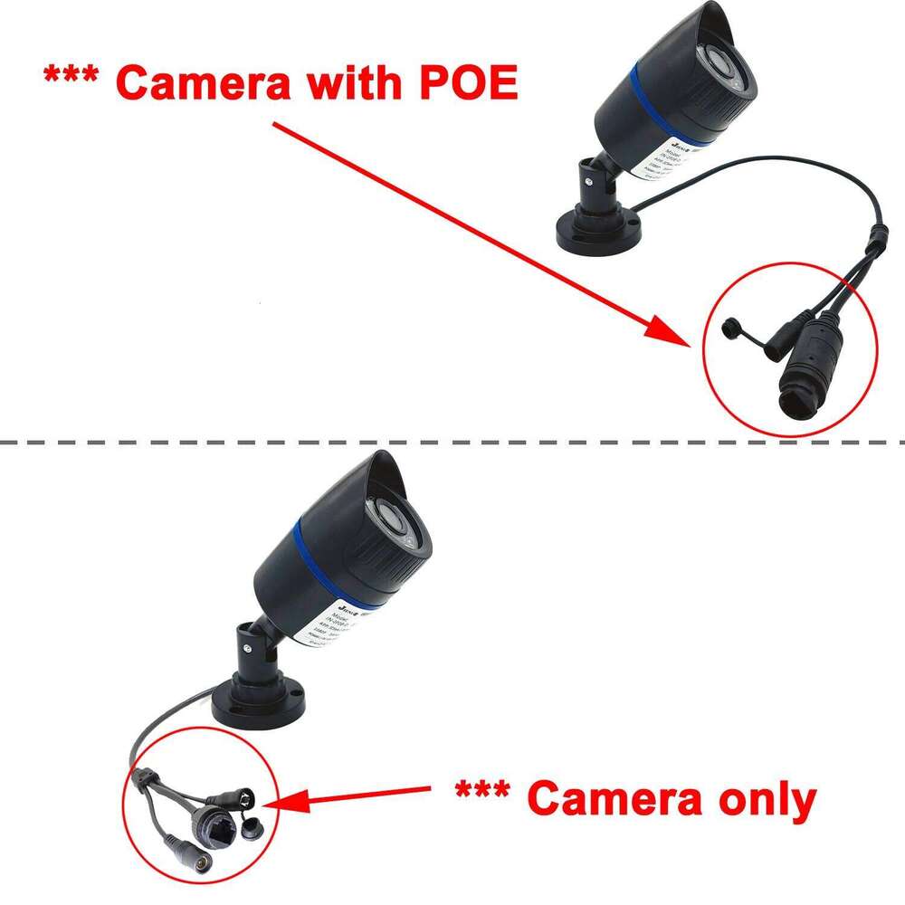 JIENUO 4K Poe Camera Outdoor Waterproof IP Security Night Vision Video Audio 4MP 5MP 8MP Bullet HD Home Cam Surveillance 26W0306