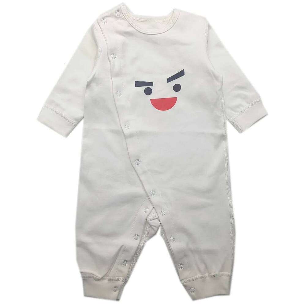 De Velvet Cotton Long Clothes Infant Children Rompers Baby Printing Cartoon Long-sleeved One-piece Crawling Suit Z260306