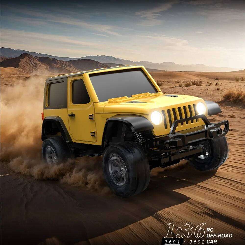 Toys 1/36 Crawler 4WD Mini Radio Off-road Vehicles Light System RC Car Remote Control Hobby Model Gift For Boys C260305