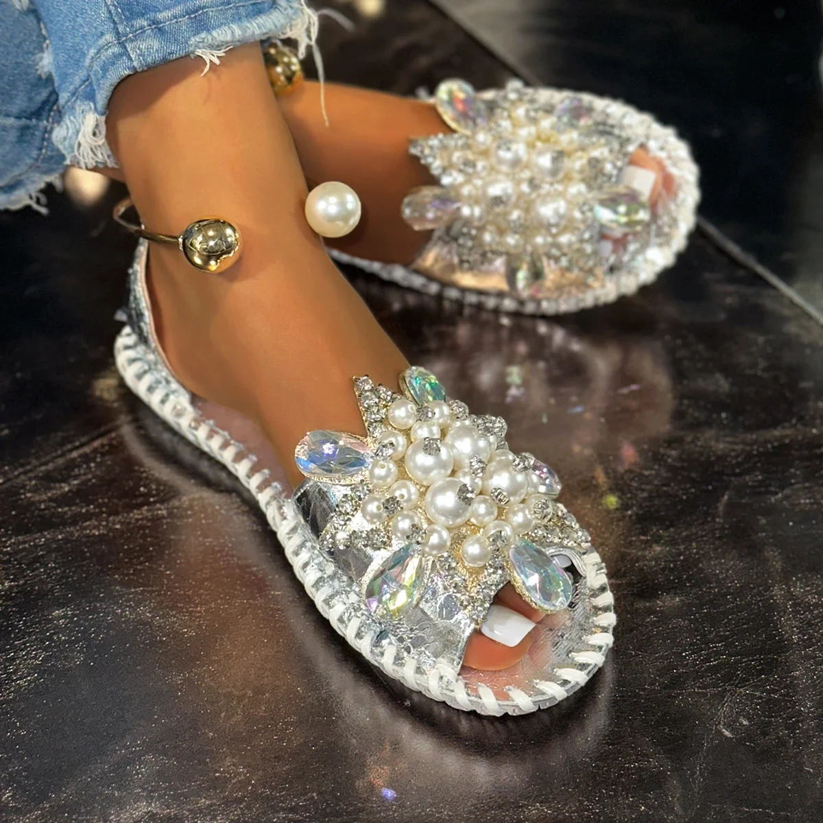 Women Fashion Sandals Lightweight Outdoor Slippers 2026 Casual Open Toe Sandals Summer Anti-slip Trend Shoes Women 260305