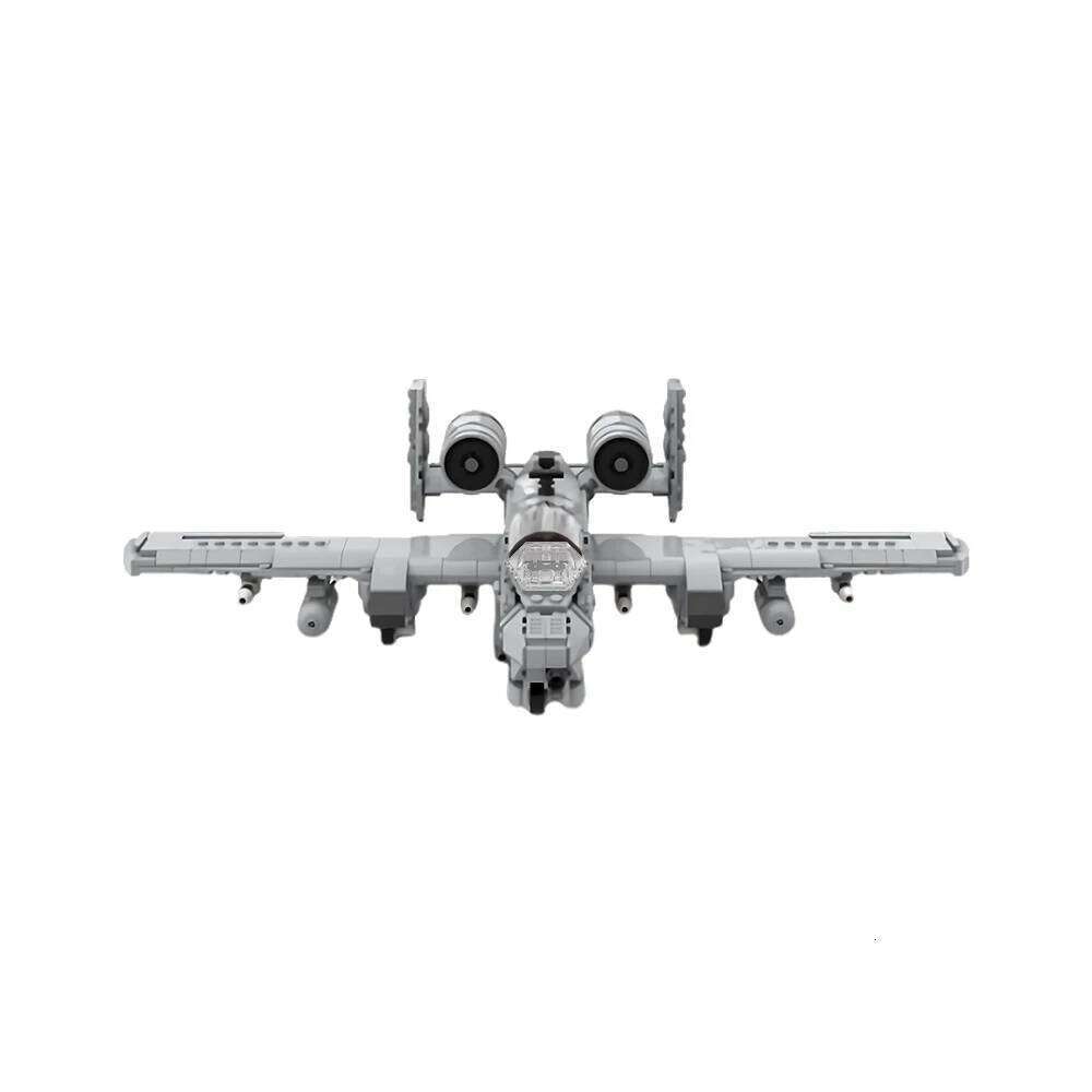 MOC A-10 Thunderbolt II Building Blocks Model US Military Bricks Fighter Assemble Toys Kids Birthday Gifts Z260306