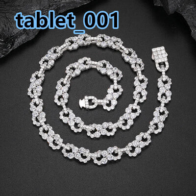 High Quality 8 Figure VVS1 Moissanite Necklace 925 Silver Unisex for Men and Women Hip Hop Style Jewelry