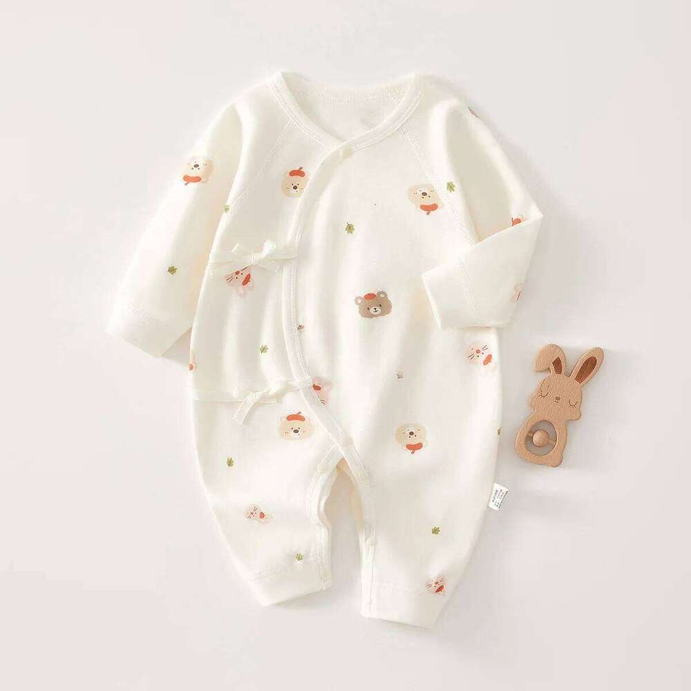 AYNIGIELL High-Quality Newborn Four Season Children's Jumpsuit 0-6M Cute Girl Male Baby Clothing Z260306