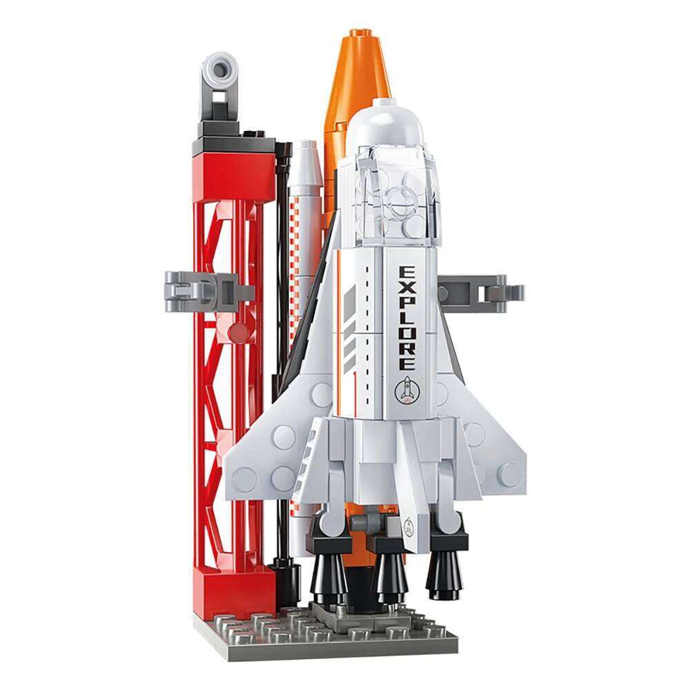 TOYLINX 115PCS Launch Spaceship Shuttle Building Blocks Set Exploration Construction Rocket Toy Bricks Space for Boys Girl Z260305