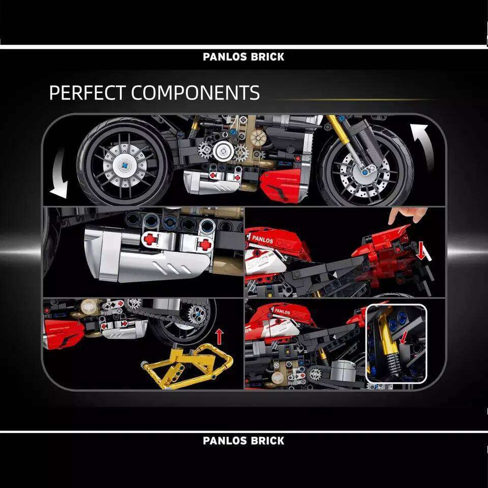 981Pcs City Technical Locomotive Motorcycle Building Blocks MOC Speed Supercar Motorbike Model Bricks Boy Toy for Childrens Gift Z260306