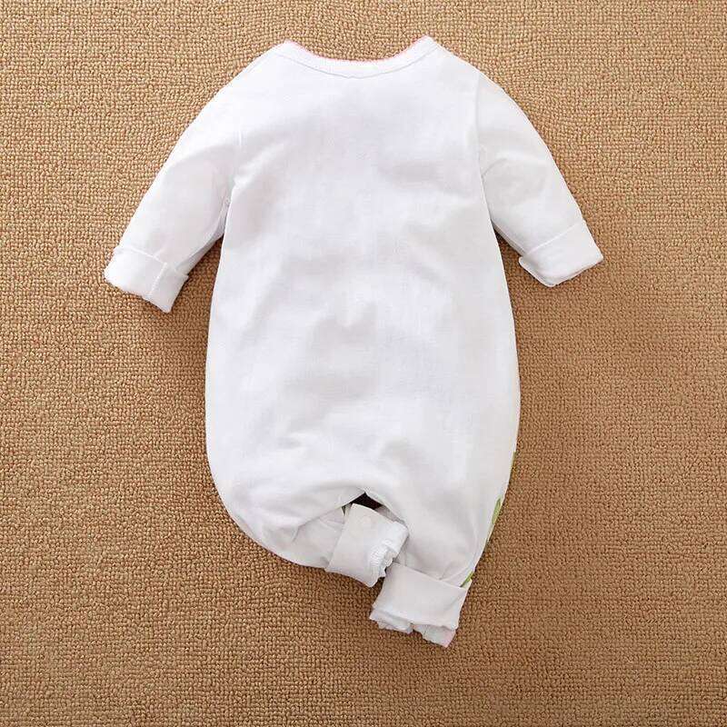 Newborn Baby Clothing Solid Color Fashionable Long Sleeved Cute Giraffe Girl Spring And Autumn Jumpsuit Z260306