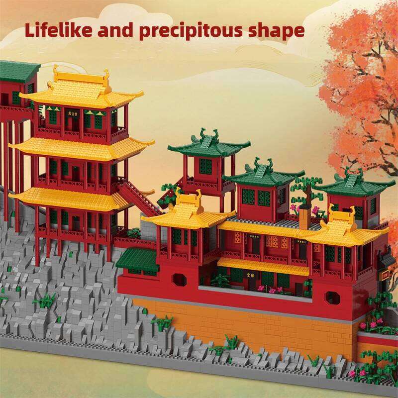 6183PCS City Mini Ancient Hanging Temple Architecture Building Blocks Traditional House Figures Bricks Toy For Kids Gifts Z260305
