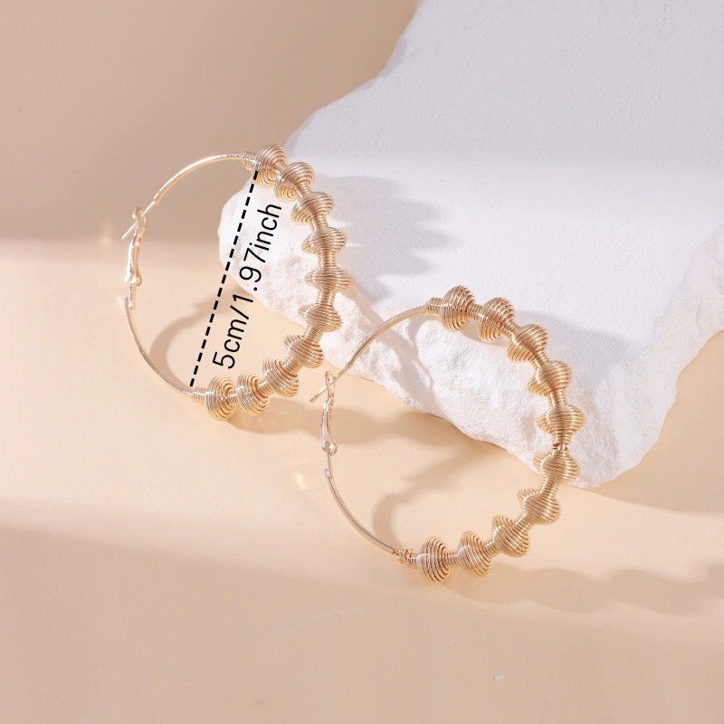 Modern Minimalist Hooped Studs Featuring Unique Geometry & Eye-Catching Metals