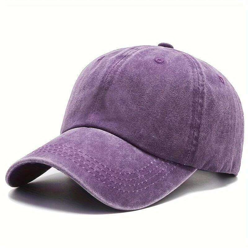 Solid Washed Denim Baseball Cap Vintage Unisex Cotton Sport Hat Outdoor Soft Top Breathable Versatile Sunshade Caps Women Men Y260304
