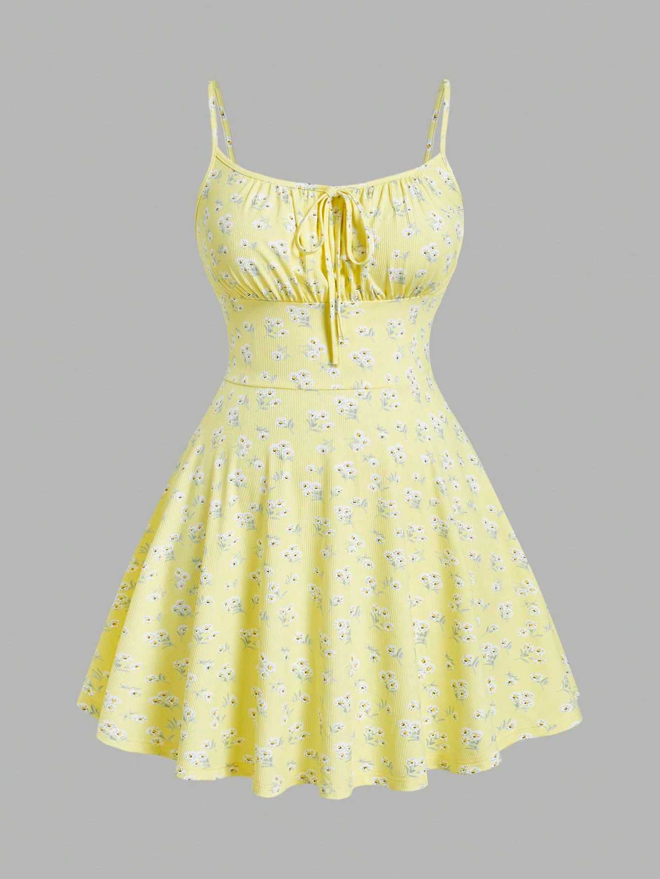 New fashion floral elegant sleeveless thin strap camisole dress X260306